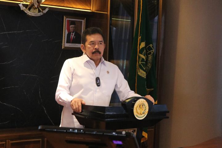 Jaksa Agung Republik Indonesia Beri Pengarahan Secara Virtual Dalam Rangka Evaluasi Kinerja
